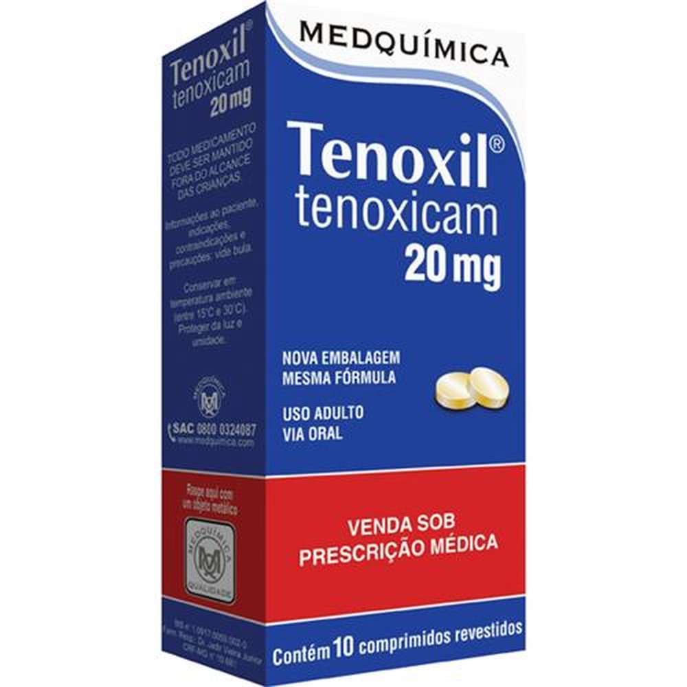 Tenoxil -Tenoxican- 20Mg Com 10 Comprimido