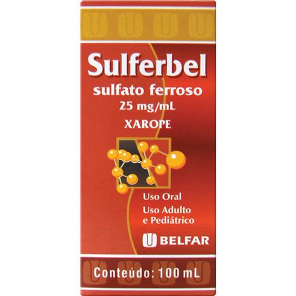 Sulferbel 25Mg Xarope Frasco 100Ml - BELFAR