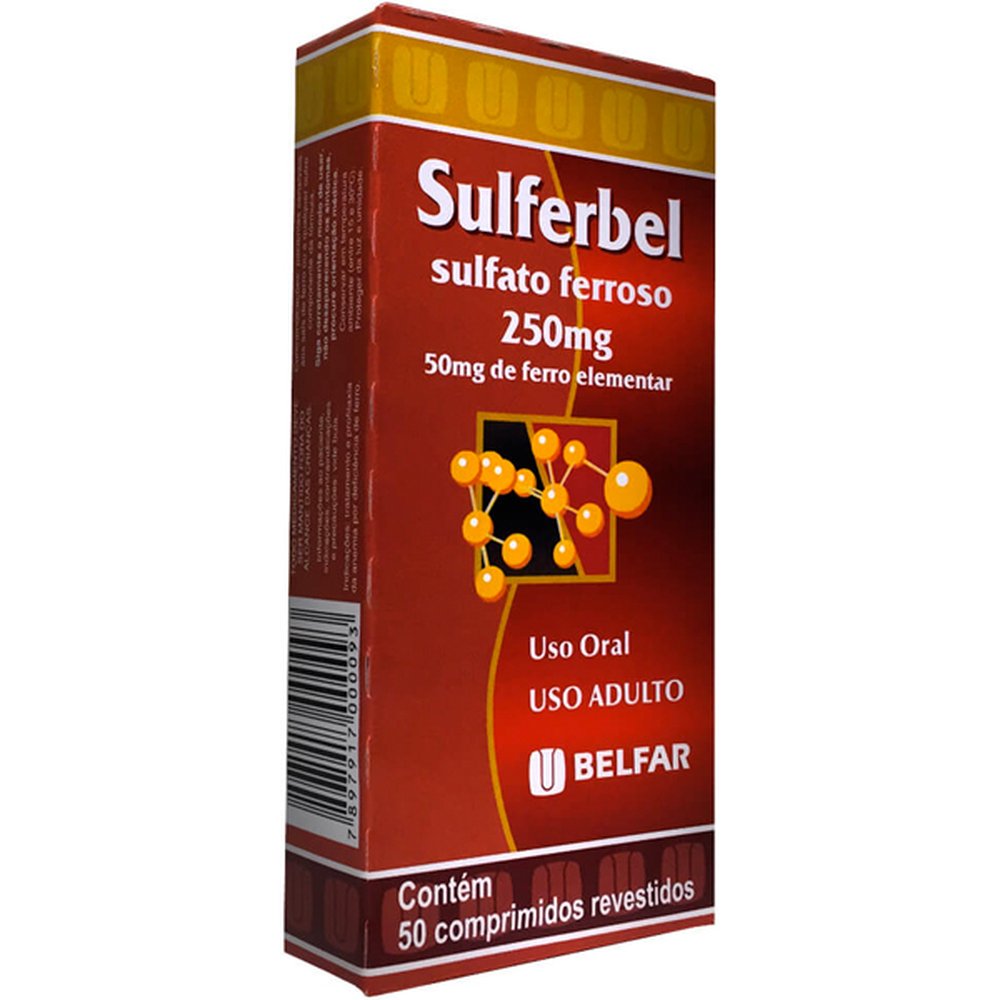 Sulferbel 250Mg Com 50 Comprimido - BELFAR