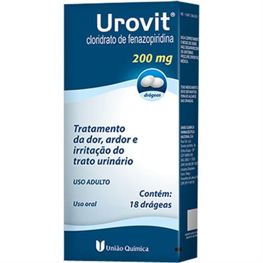 Urovit 200Mg Com 18 Drageas - UNIAO QUIMICA