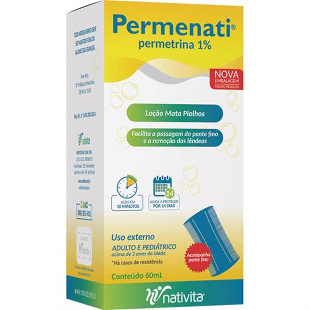 Permenati 10Mg-Ml Frasco 60Ml Locao 1&#37; - NATIVITA