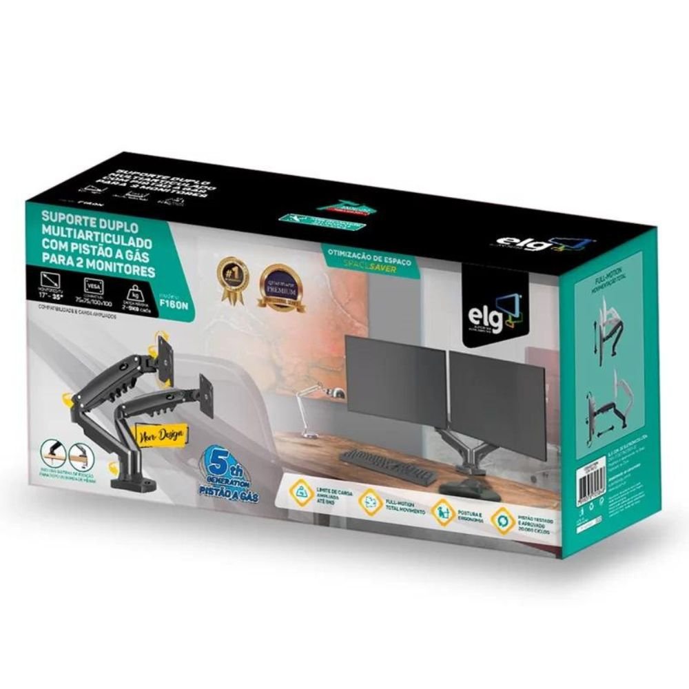 Suporte Elg Duplo de Mesa F160n
