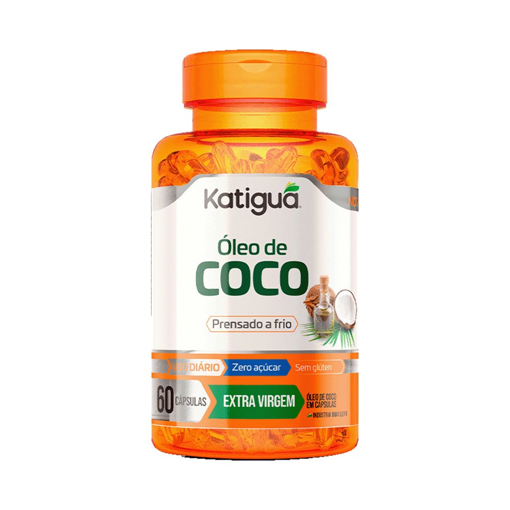 Oleo de Coco 1000mg 60 Cps Katigua