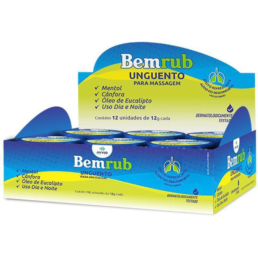 Bemrub Balsamo 12 Gramas Com 12 Unidades - AVVIO