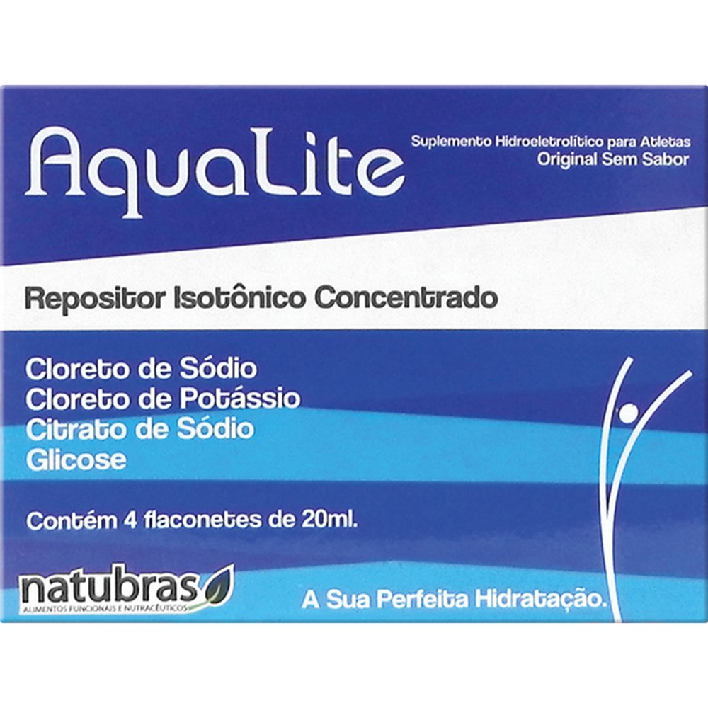 Aqualite Sabor Original Caixa 4 Flaconetes 20Ml - NTS