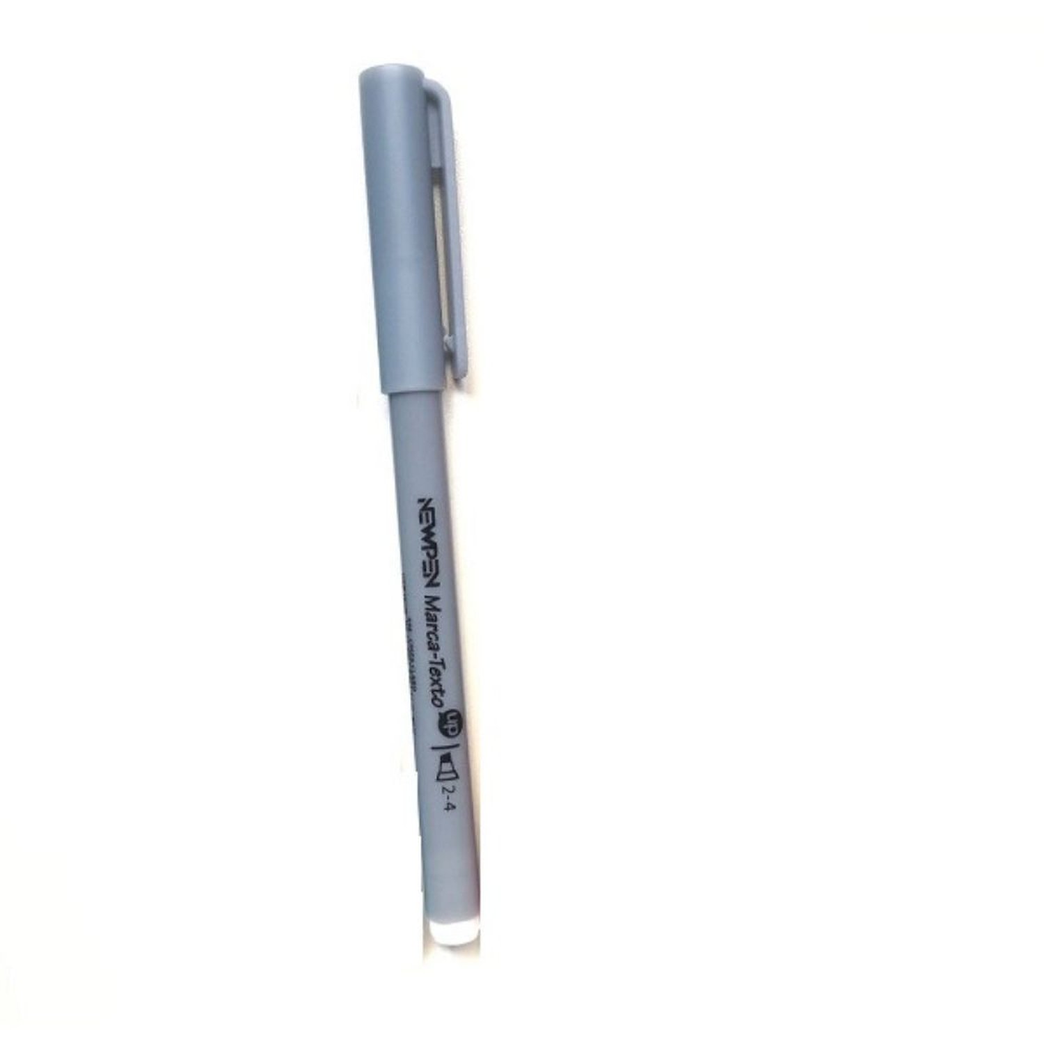 Marca Texto Newpen Pastel Up Cinza Claro Caixa Com 12 Unidades