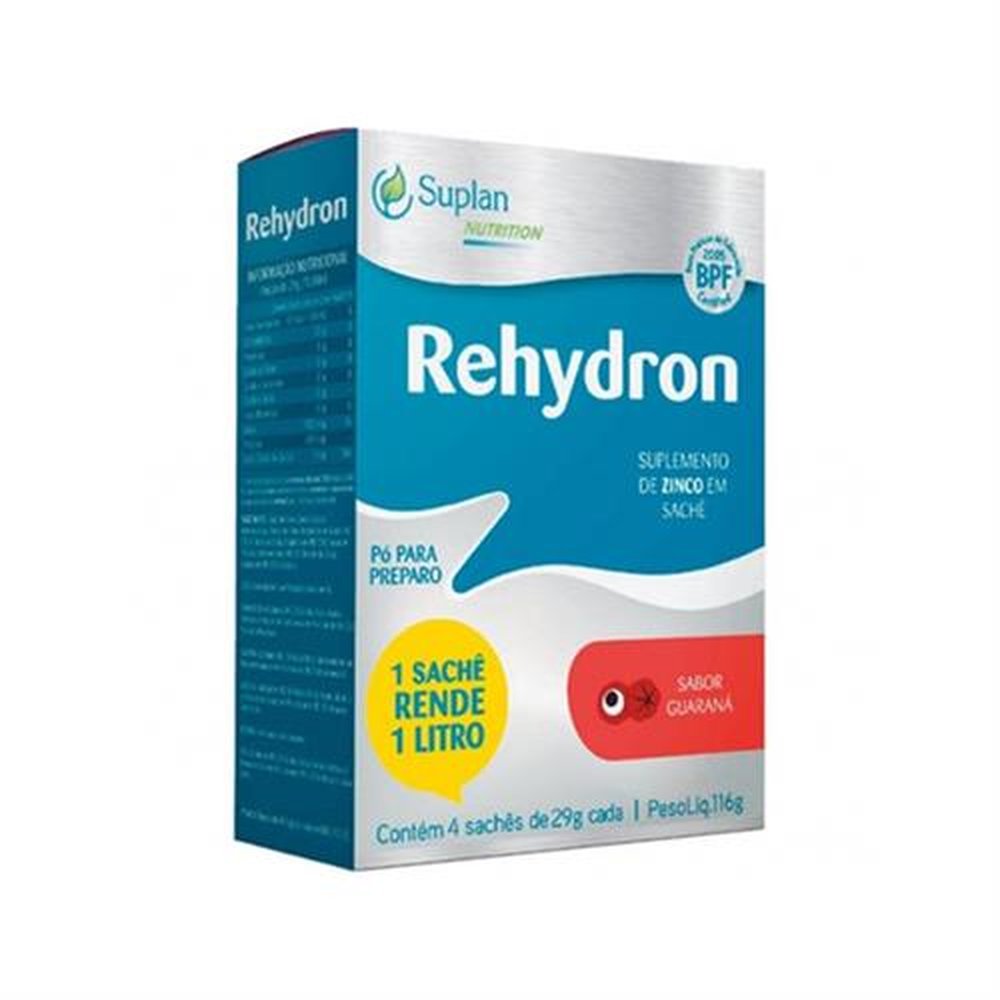 Rehydron Sabor Guarana 29G Com 4 Saches - SUPLAN