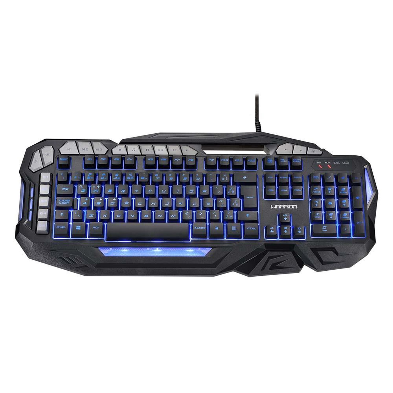 Teclado Gamer Warrior Multifunção Macro Kilian Preto - TC226