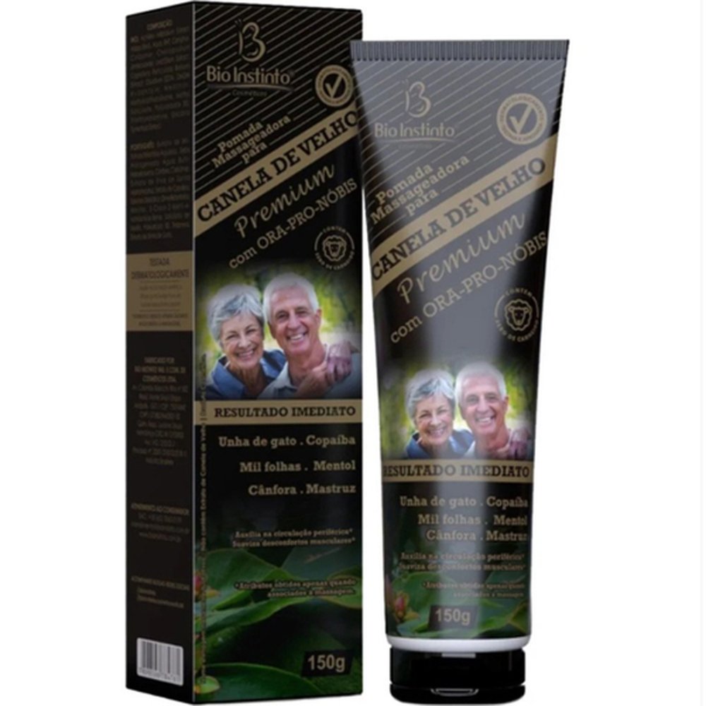 Canela De Velho Com Ora-Pro-Nobis Pomada 150 Gramas - BIO InsulinaTINTO