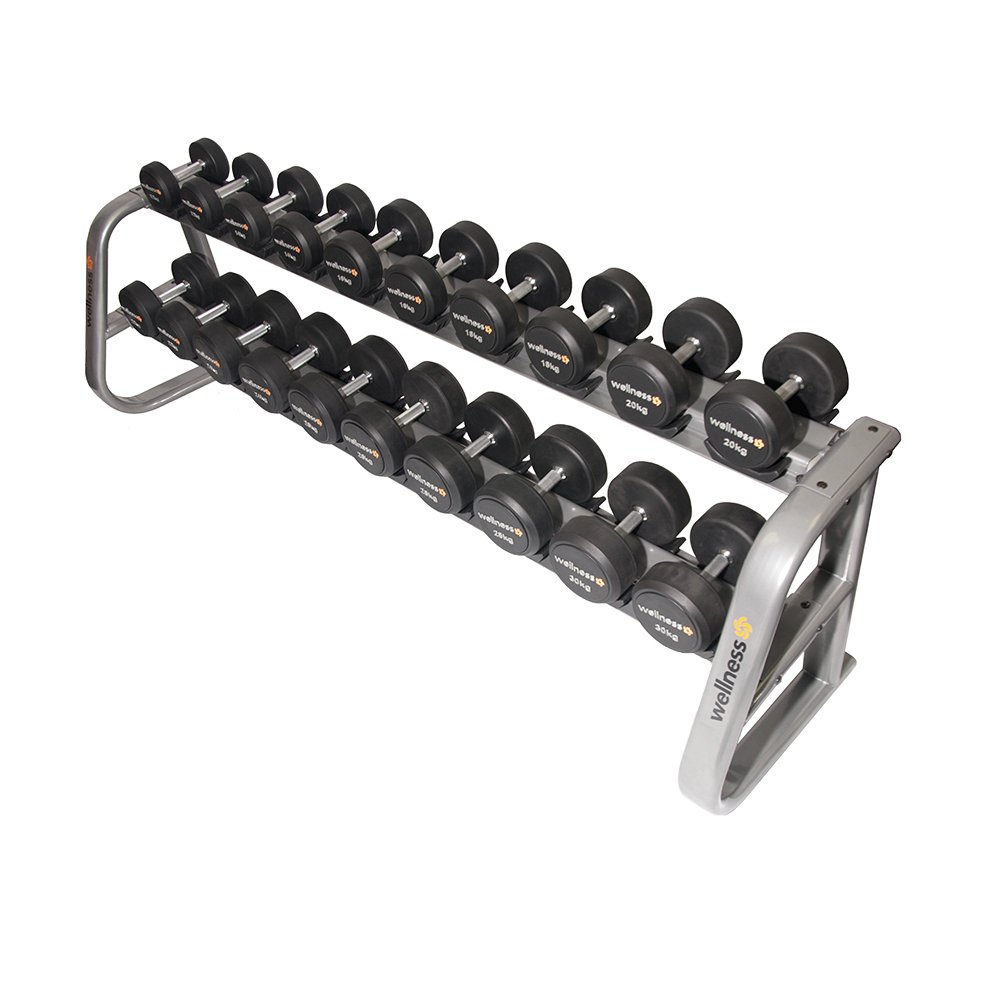 Kit c/ 10 Dumbells Emborrachados Deluxe - WK087