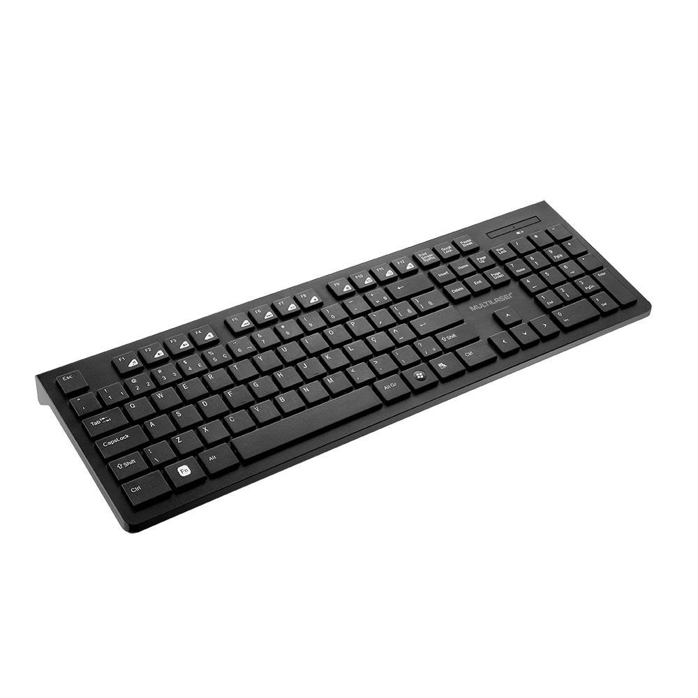 Teclado Sem Fio Multilaser 2.4GHZ USB ¿ TC247
