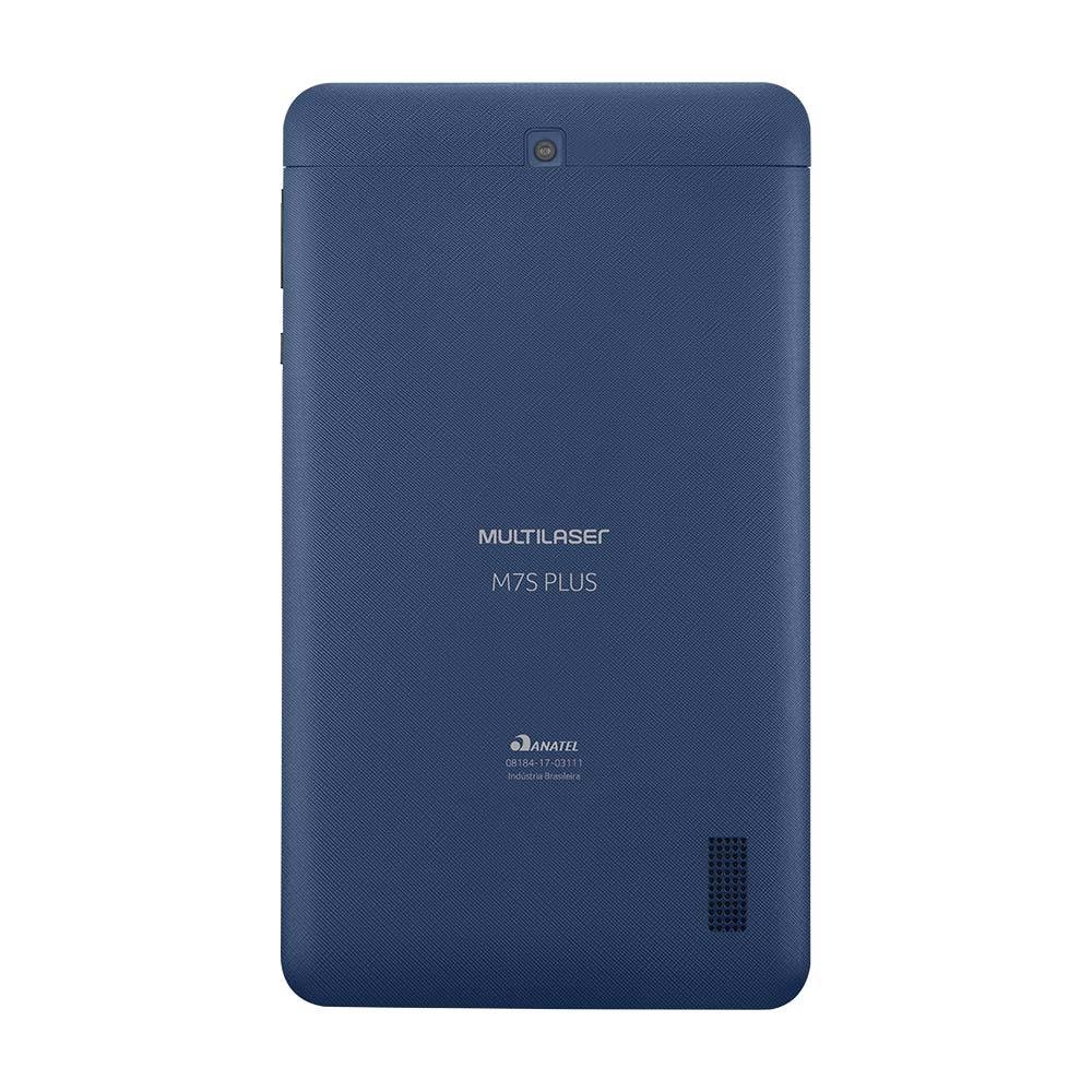 Tablet Multilaser M7S Plus Quad Core Câmera Wi-Fi 1 Gb De Ram Tela 7 Pol. Memória 8Gb Azul - NB274