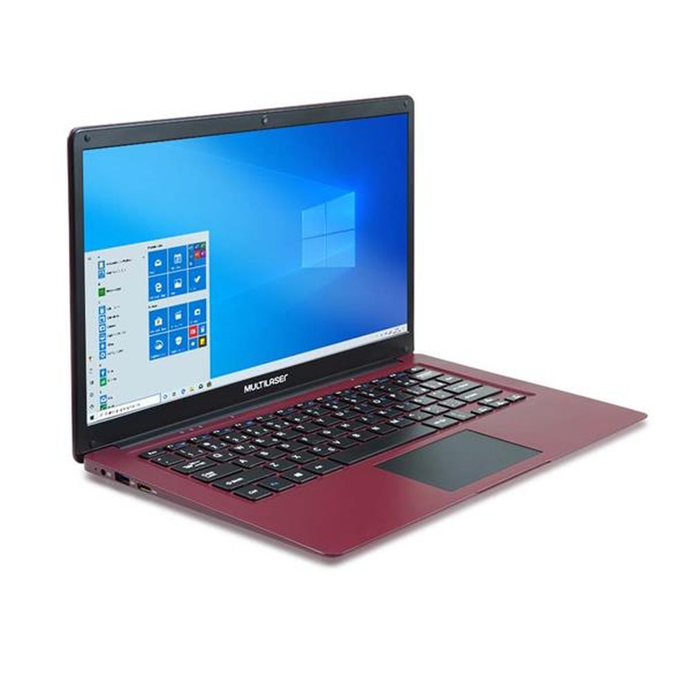 Notebook Multilaser Legacy C 14 Pol 2GB 32GB Atom Win Vermelho - PC132