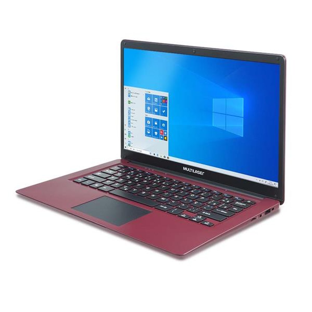 Notebook Multilaser Legacy C 14 Pol 2GB 32GB Atom Win Vermelho - PC132