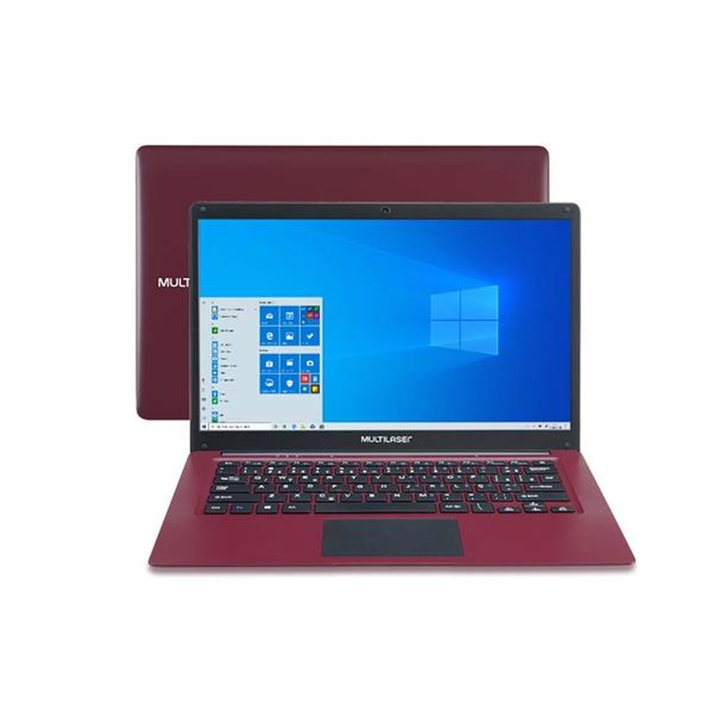 Notebook Multilaser Legacy C 14 Pol 2GB 32GB Atom Win Vermelho - PC132