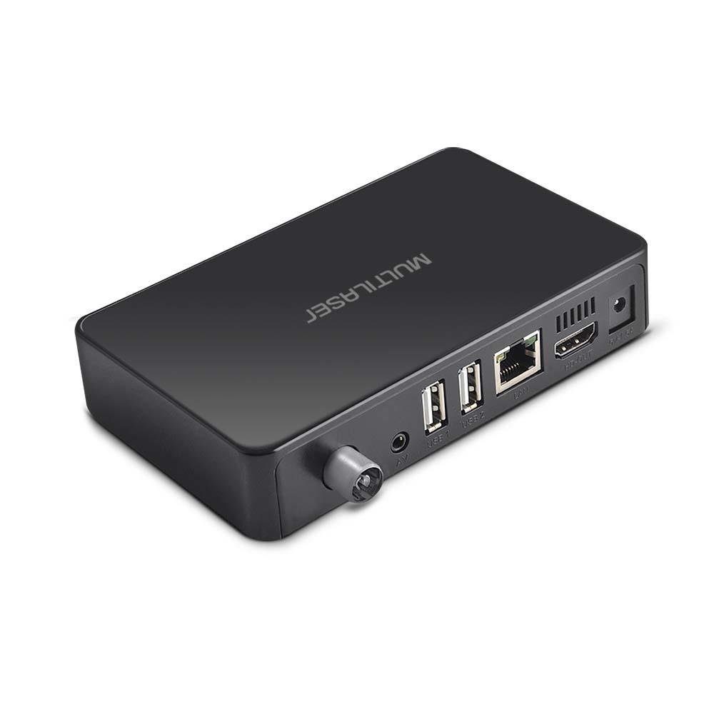 Smart TV Box Hibrido Android + Conversor 1GB Ram + 8GB Flash Preto Multilaser - PC001