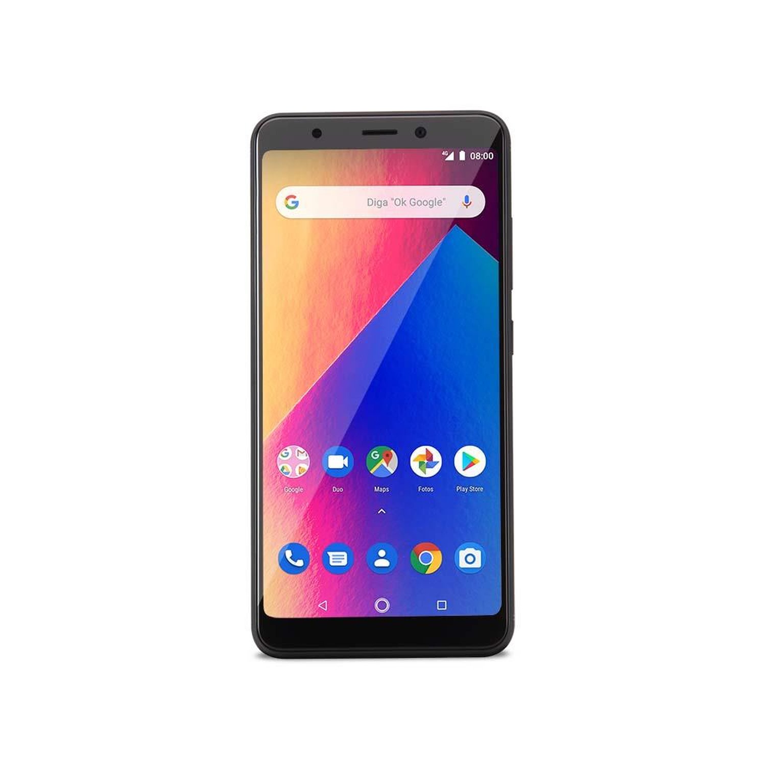 Smartphone Multilaser Ms60X Plus 2GB 16GB Tela 5,7 Pol. Android 8.1 Câmera 13Mp+8Mp Preto - P9083