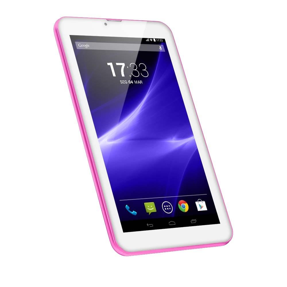 Tablet Multilaser M9 3G 1GB 8GB 9 Pol. Quad Core Dual Camera Dual Chip Rosa - NB248
