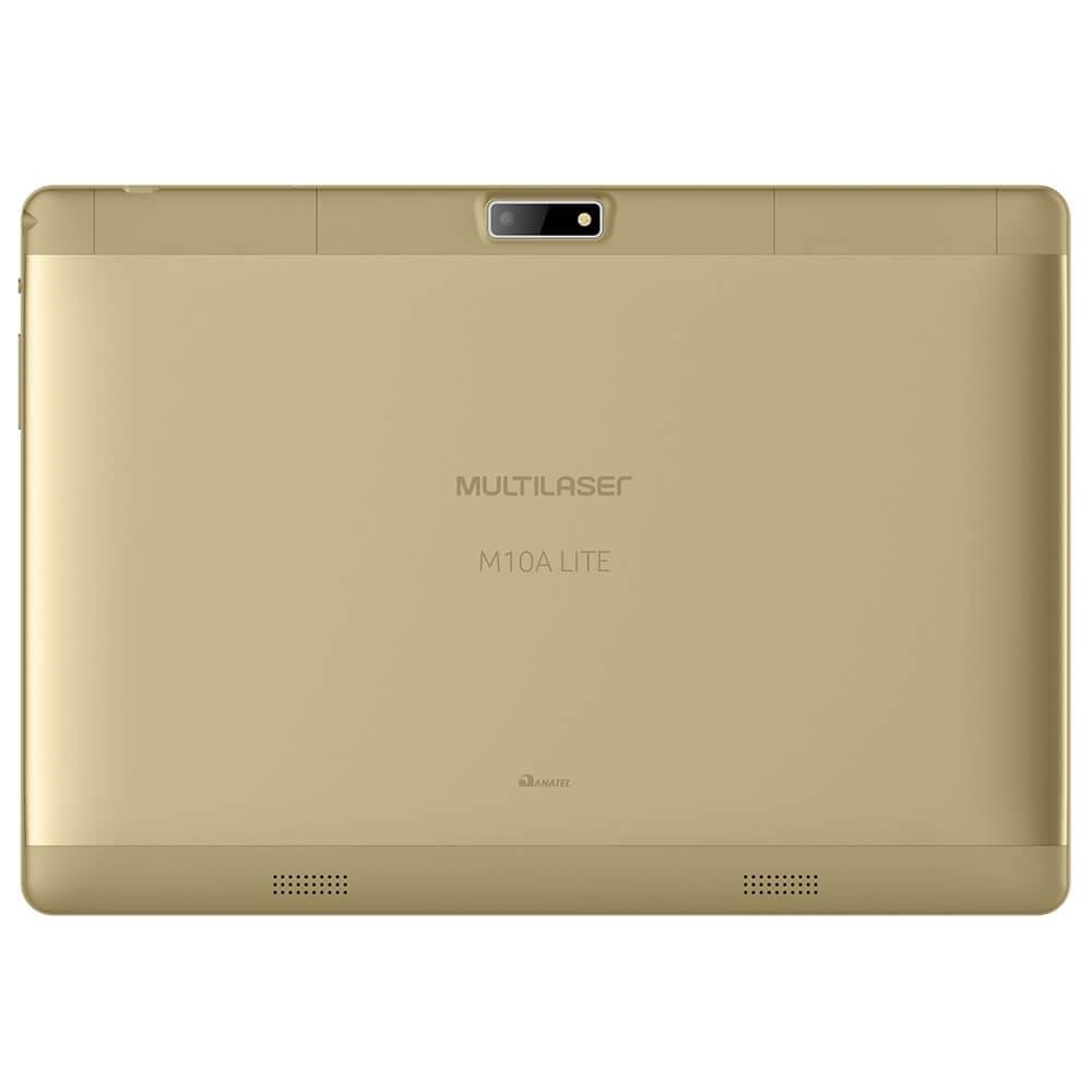 Tablet M10A Lite 3G Android 7.0 Dual Câmera 10 Polegadas Quad Core Multilaser Dourado - NB268