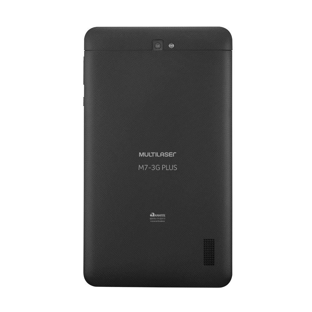 Tablet Multilaser M7 3G Plus 1GB 8GB Quad Core Dual Câmera Tela 7 Dual Chip Preto - NB269