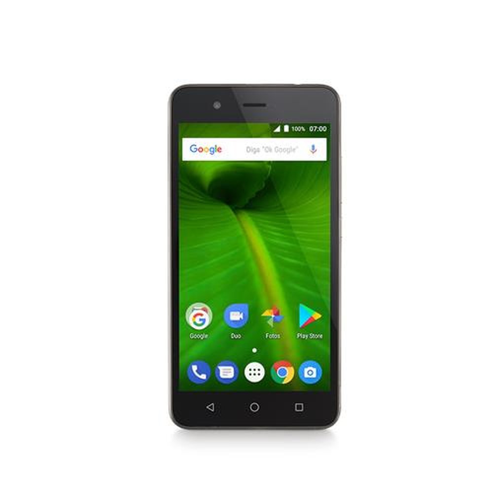 Smartphone Multilaser Ms50L 4G Quad Core 1Gb Ram Tela 5 Pol. Dual Chip Android 7 Dourado/Preto - P9061