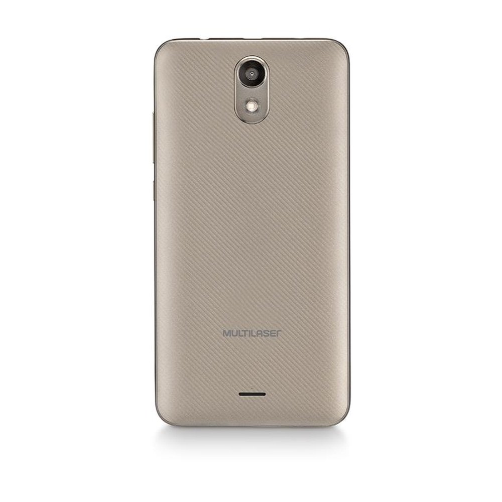 Smartphone Multilaser Ms50L 4G Quad Core 1Gb Ram Tela 5 Pol. Dual Chip Android 7 Dourado/Preto - P9061