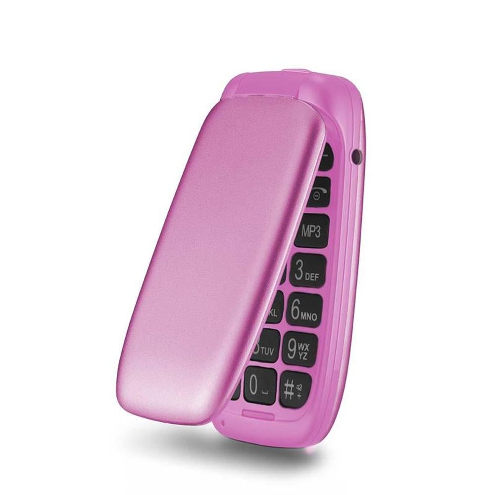 Celular Flip Up Dual Chip Mp3 Rosa Multilaser - P9023