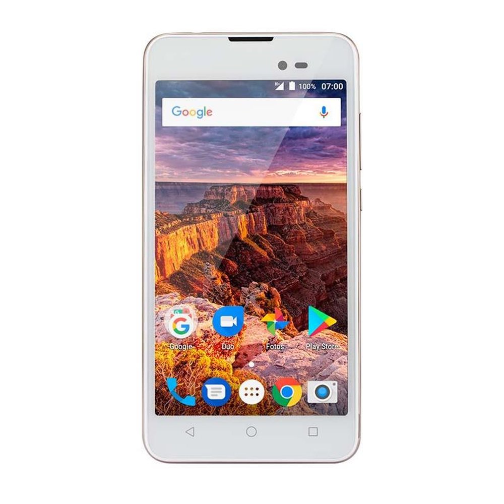 Smartphone Multilaser Ms50L 3G Quadcore 1Gb Ram Tela 5 Pol. Dual Chip Android 7 Dourado - P9052