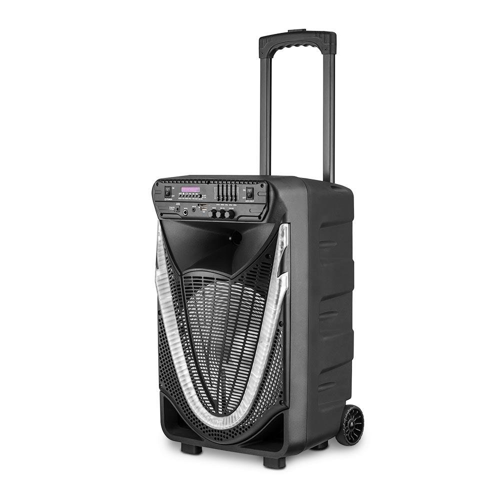 Caixa de Som Acústica Multilaser Sunny 12 Pol 400W BT/AUX/SD/USB/FM/LED ¿ SP340