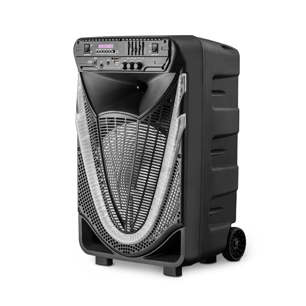 Caixa de Som Acústica Multilaser Sunny 12 Pol 400W BT/AUX/SD/USB/FM/LED ¿ SP340