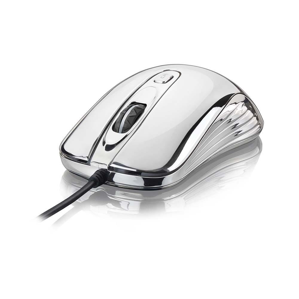 Mouse Gamer Warrior 1600DPI Prateado com LED - MO228