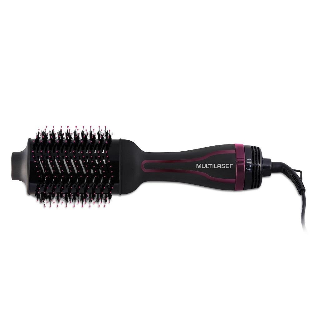 Escova Secadora Modeladora 3 em 1 Multilaser 127V Preta - EB034