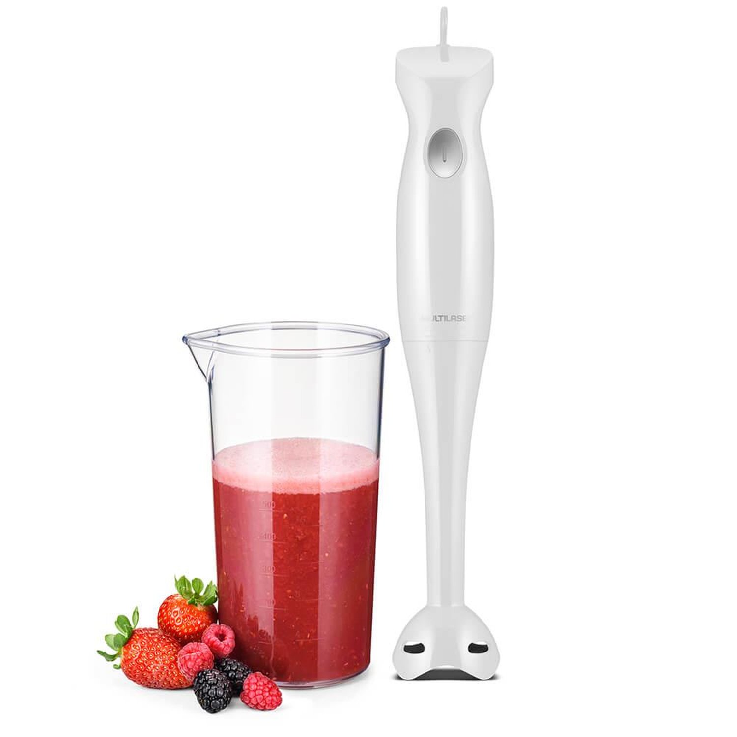 Mixer de Alimentos Gourmet 127V 200W Copo de 500ml Branco Multilaser - FP013