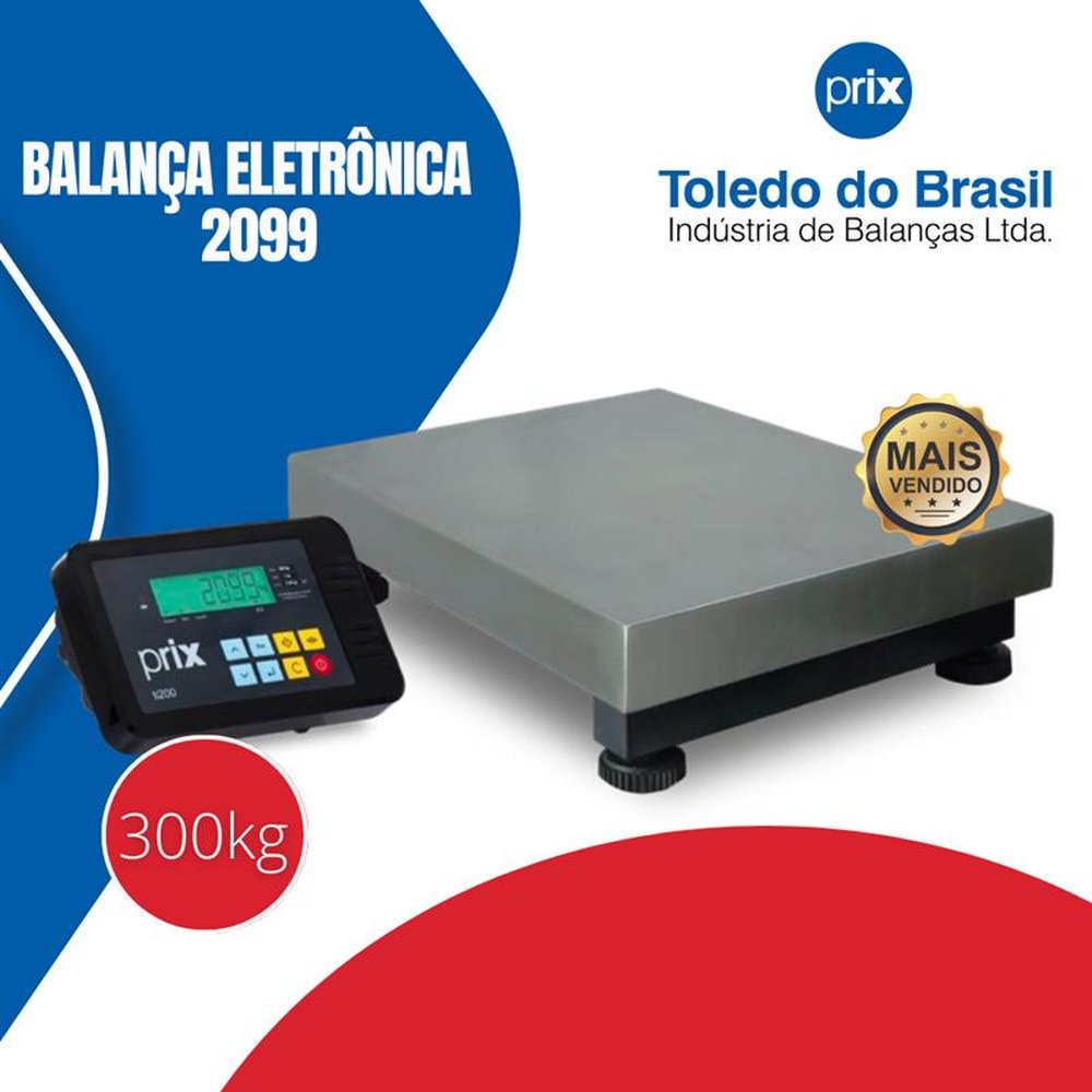 Balança Prix Toledo do Brasil 2099 Sem Coluna 300 Kg
