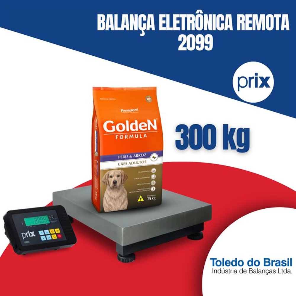 Balança Prix Toledo do Brasil 2099 Sem Coluna 300 Kg