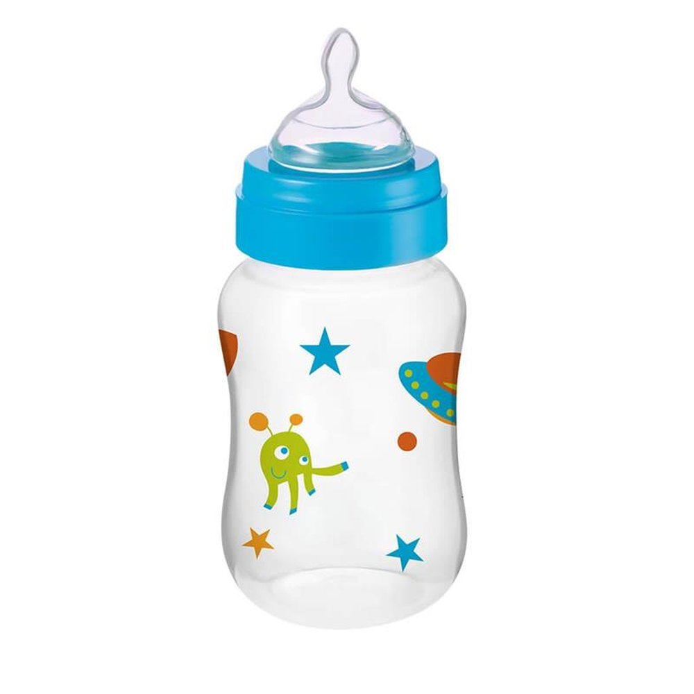 Mamadeira Boys E Girls PP Azul Ortonatural 250Ml Multikids Baby - BB105