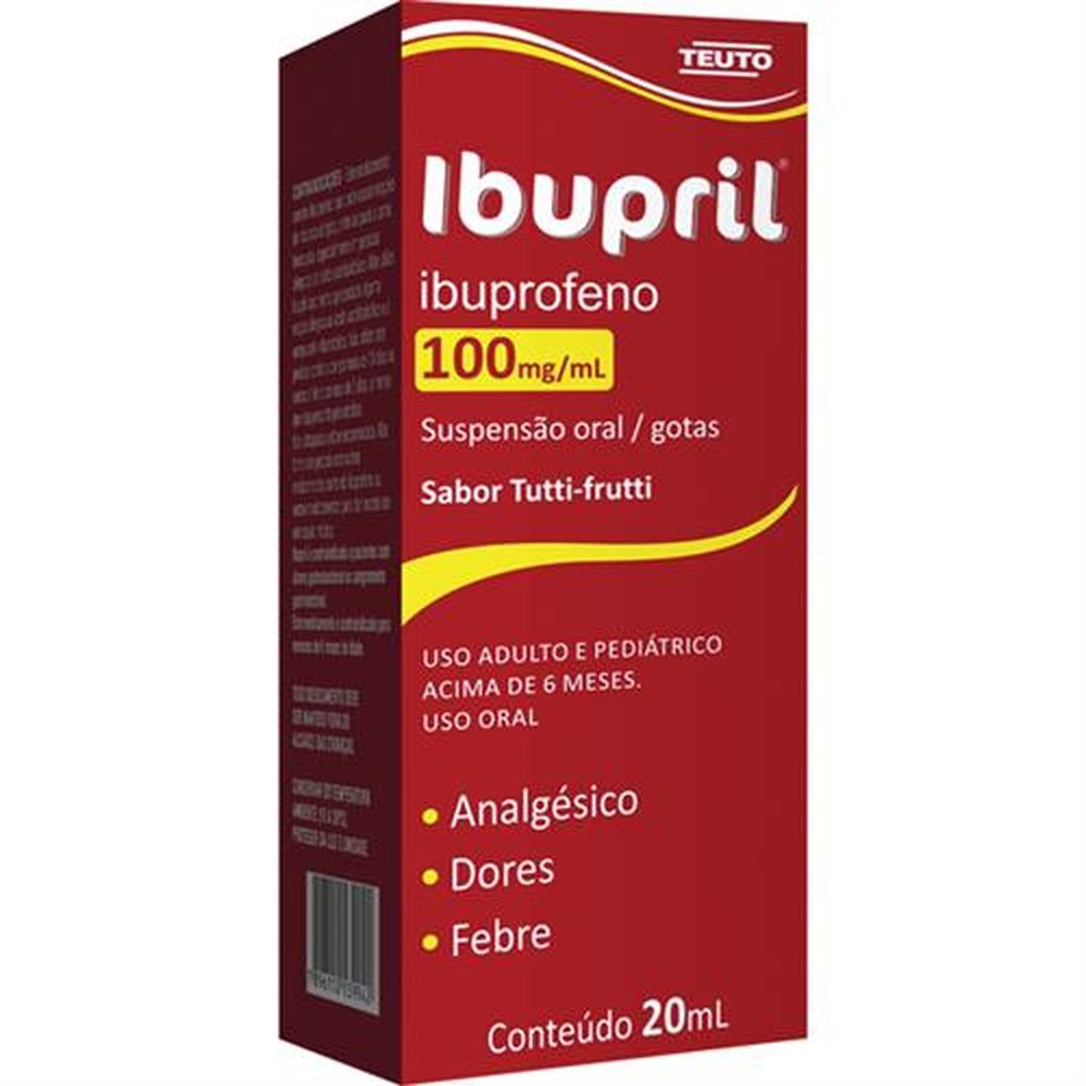 Ibupril 100Mg-Ml Suspensao Oral Gotas 20Ml - TEUTO