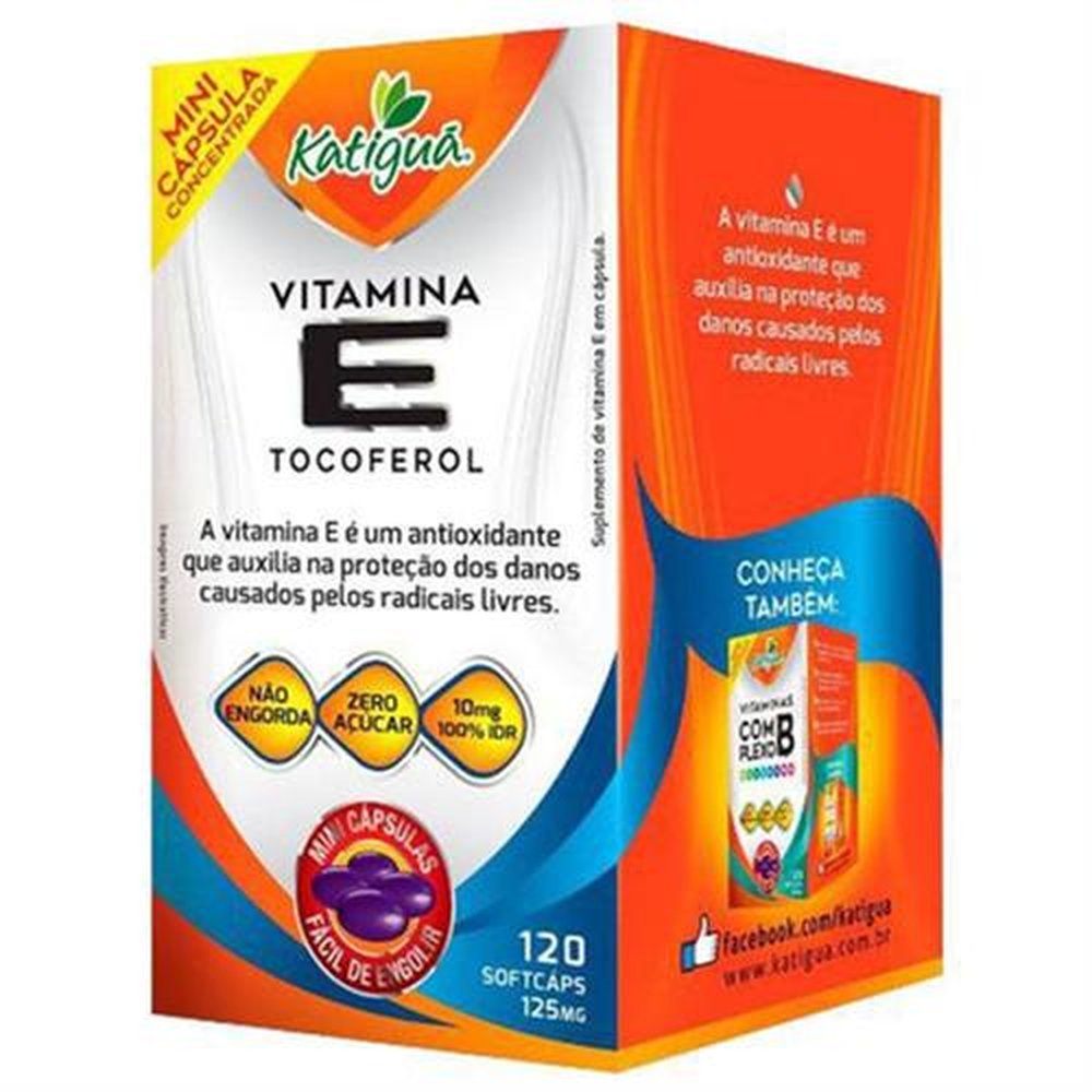 Vitamina E -Idr100&#37;- 125Mg 120 Min Capsula - KATIGUA