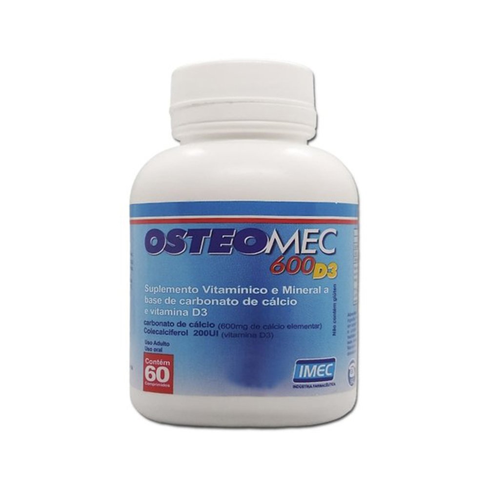Osteomec 600 D3 Caixa 60 Comprimido - IMEC