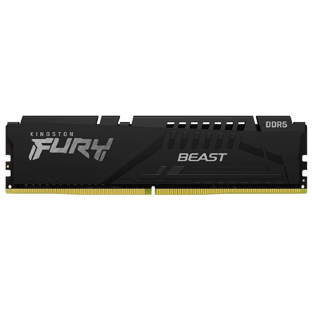 Memória DDR5 Kingston FURY Beast, 8GB, 6000MHz, Preto