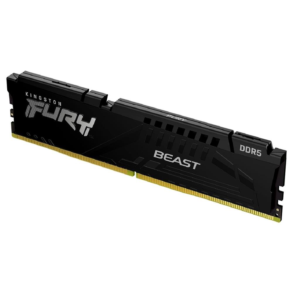 Memória DDR5 Kingston FURY Beast, 8GB, 6000MHz, Preto