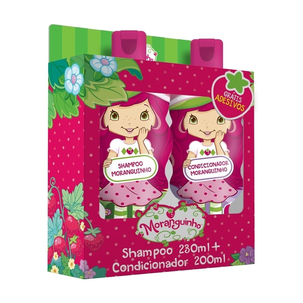 Shampoo 230ml + Condicionador Moranguinho, Todos Tipos de Cabelos, 200ml