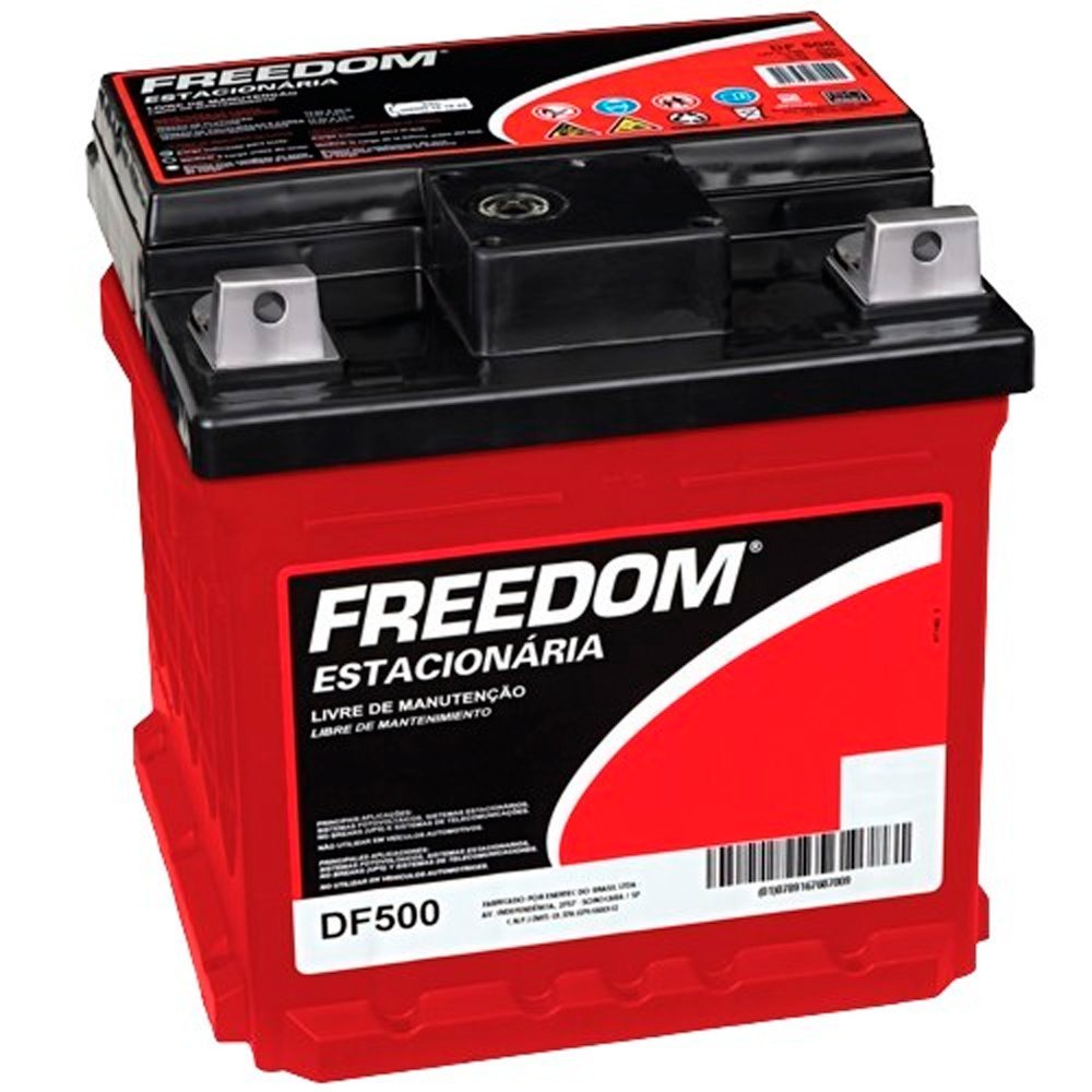 Bateria Estacionaria Freedom Df500 40Ah Vermelha