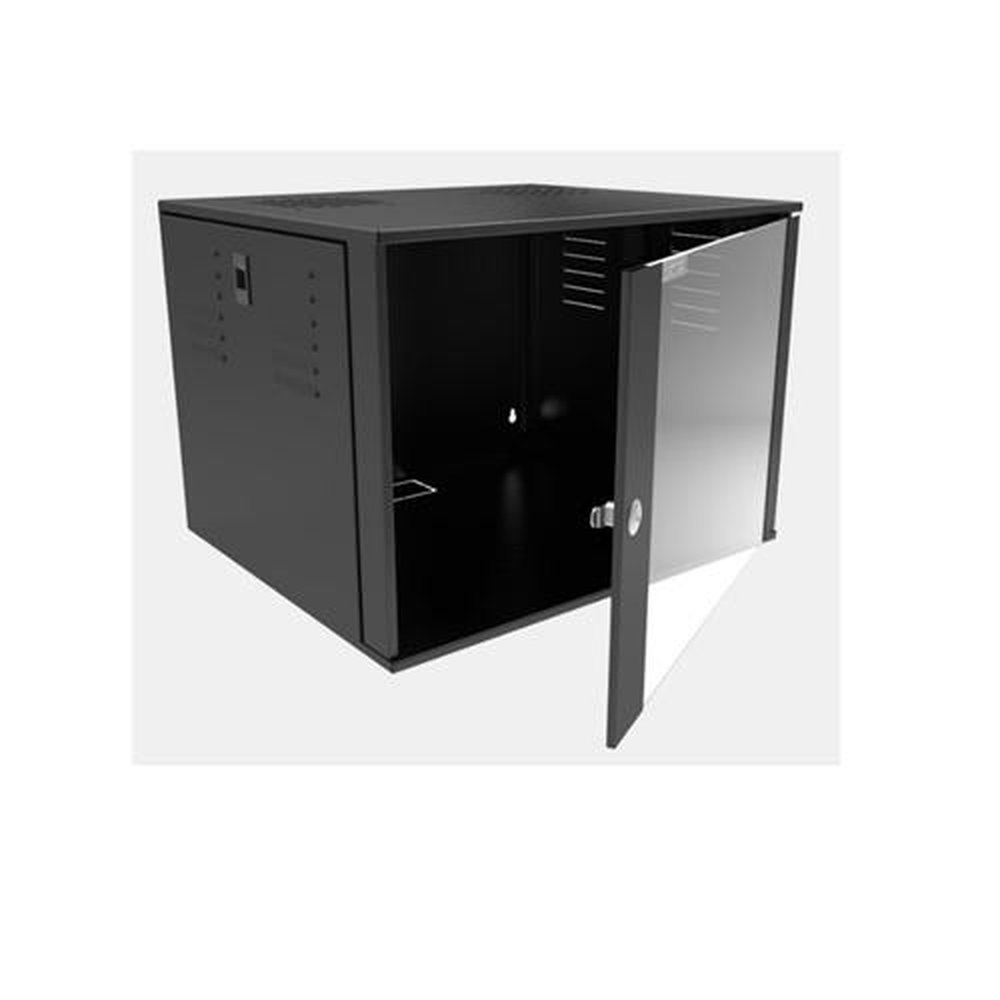 Rack Parede 19" 8U P550 ESU Porta De Vidro Fibracem
