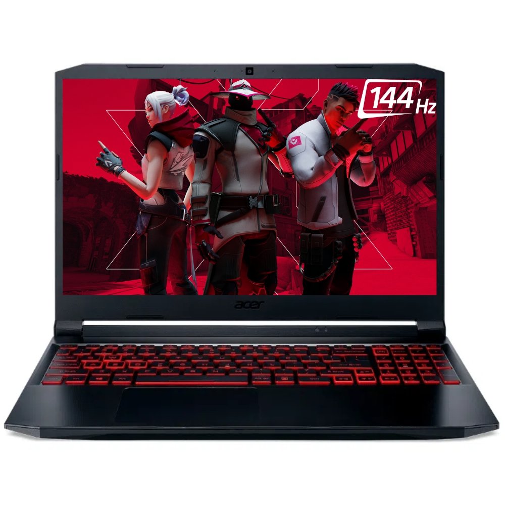 Notebook Gamer Acer Nitro 5 GeForce GTX 1650 15.6" 144Hz Intel Core i5 11ª Geração 8GB 256GB SSD 1TB HD Windows 11