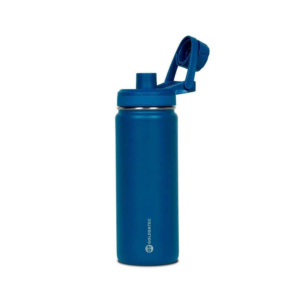 Garrafa Térmica Inox 750 ml para bebidas quentes ou frias com tampo com bico - Azul Escuro GT