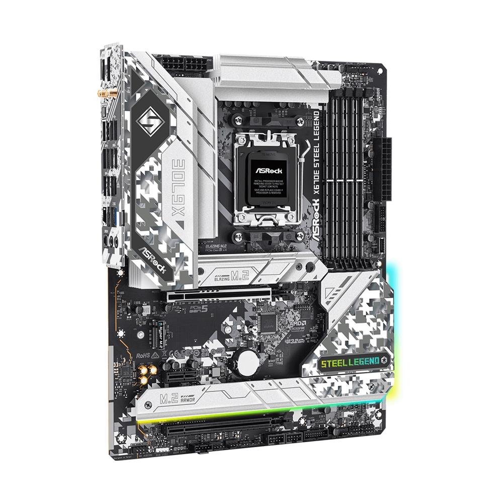 Placa Mãe Asrock X670E Steel Legend DDR5 AM5 Ryzen 7000