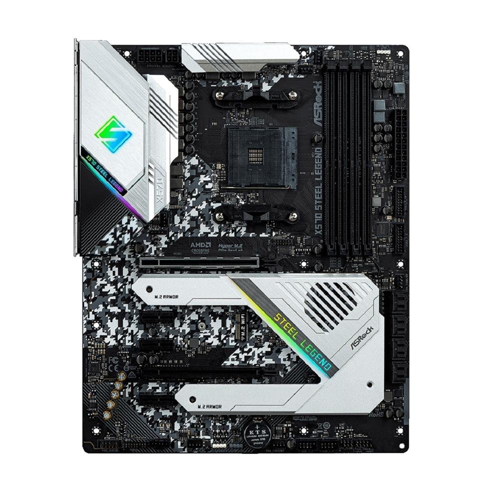 Placa Mãe ASRock X570 Steel Legend AMD AM4 ATX DDR4