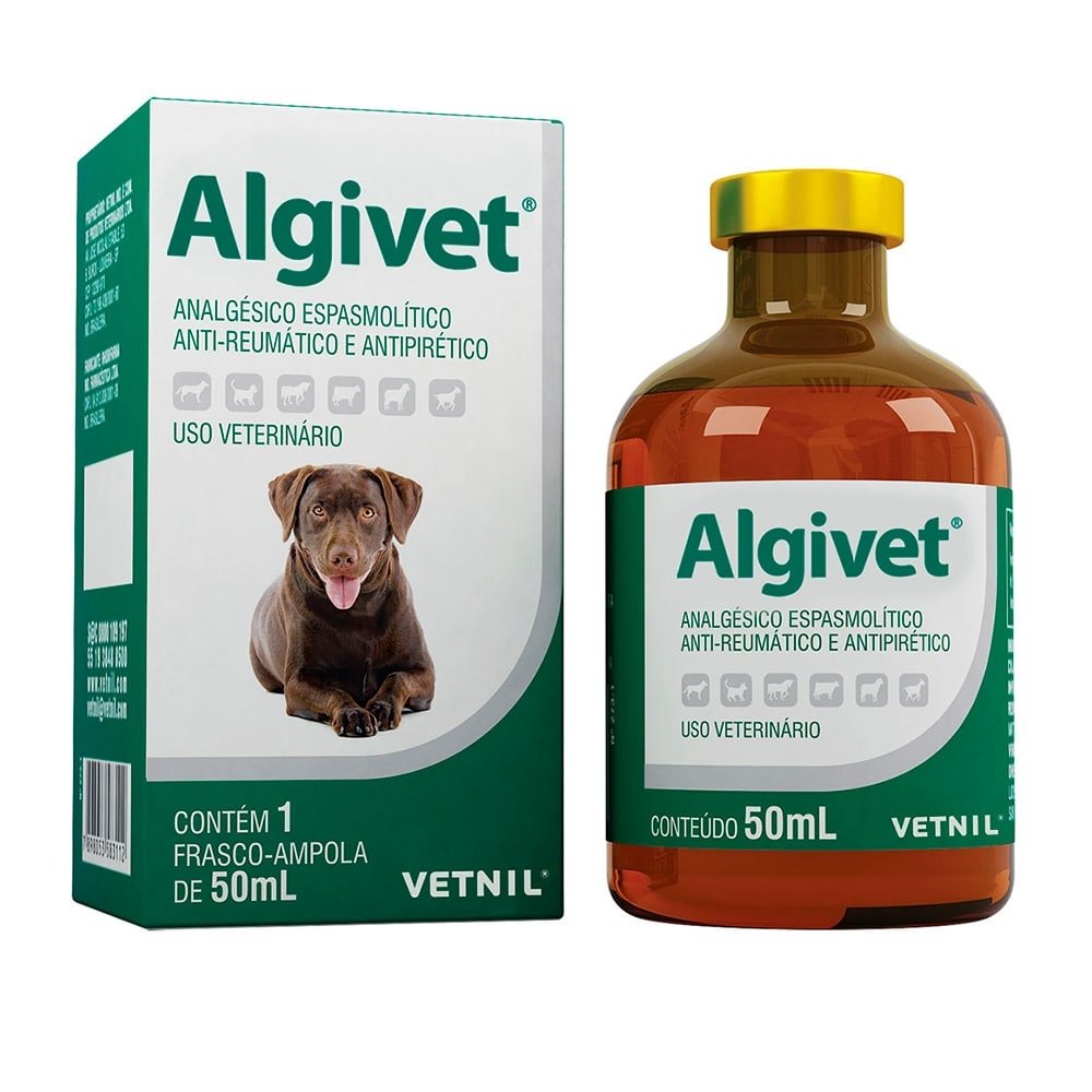 Algivet Vetnil Analgésico Injetável 50ml
