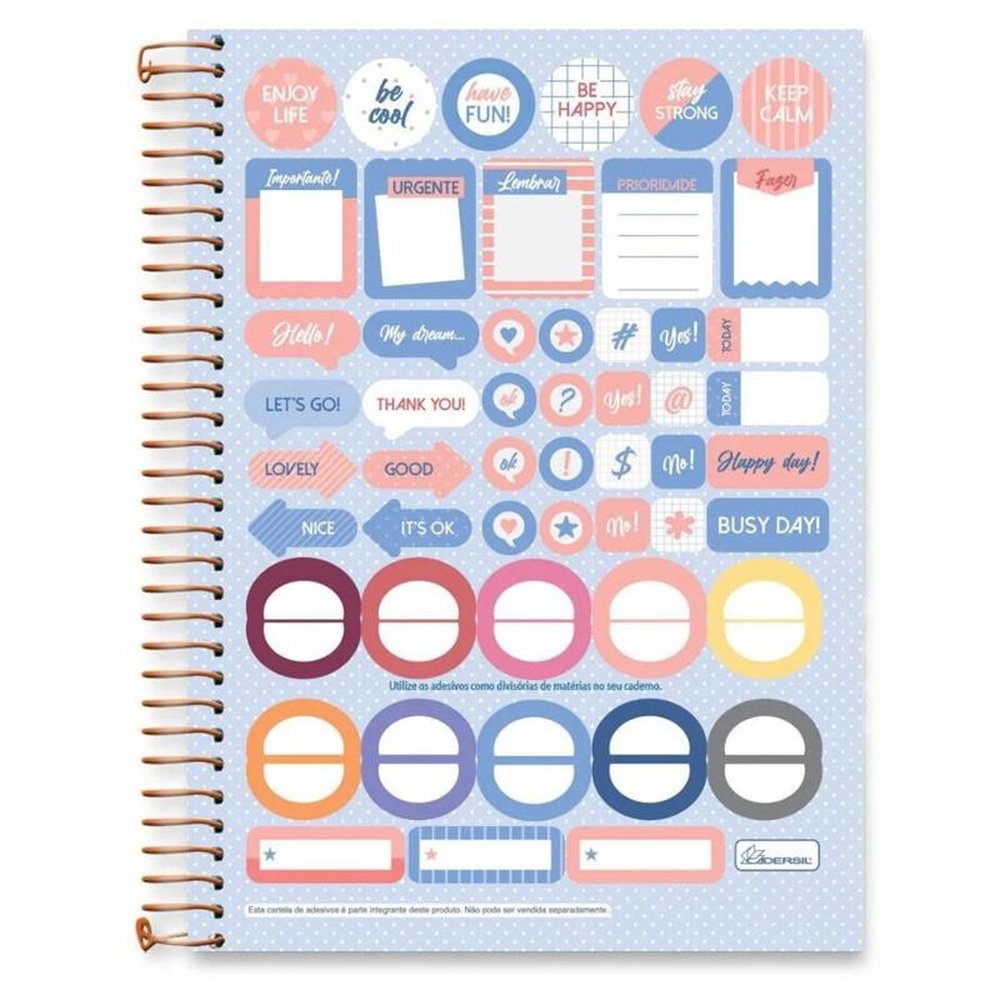 Caderno Capa Dura Colegial Become The Change 10 Materias Cadersil